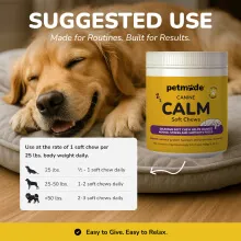 Feeding guide for PetMade® Calm Soft Chews supplement