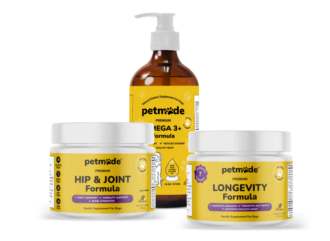 Three pet supplement products by PetMade