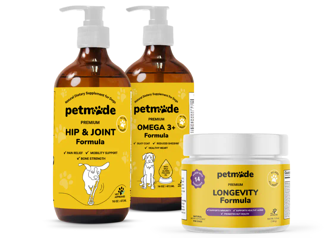 Three pet supplement products by PetMade