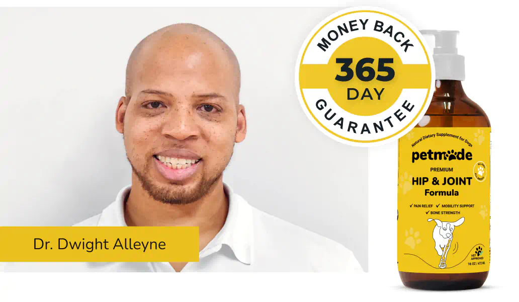 PetMade Hip & Joint banner with Dr. Dwight Alleyne