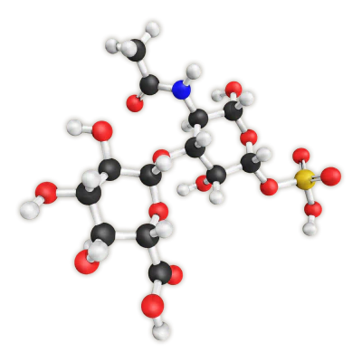 Molecular structure model of Chondroitin Sulfate