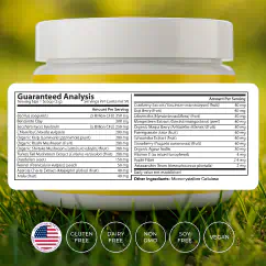 An informational image featuring benefits of the supplement