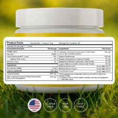 PetMade Oral Care+ guaranteed analysis and ingredients panel