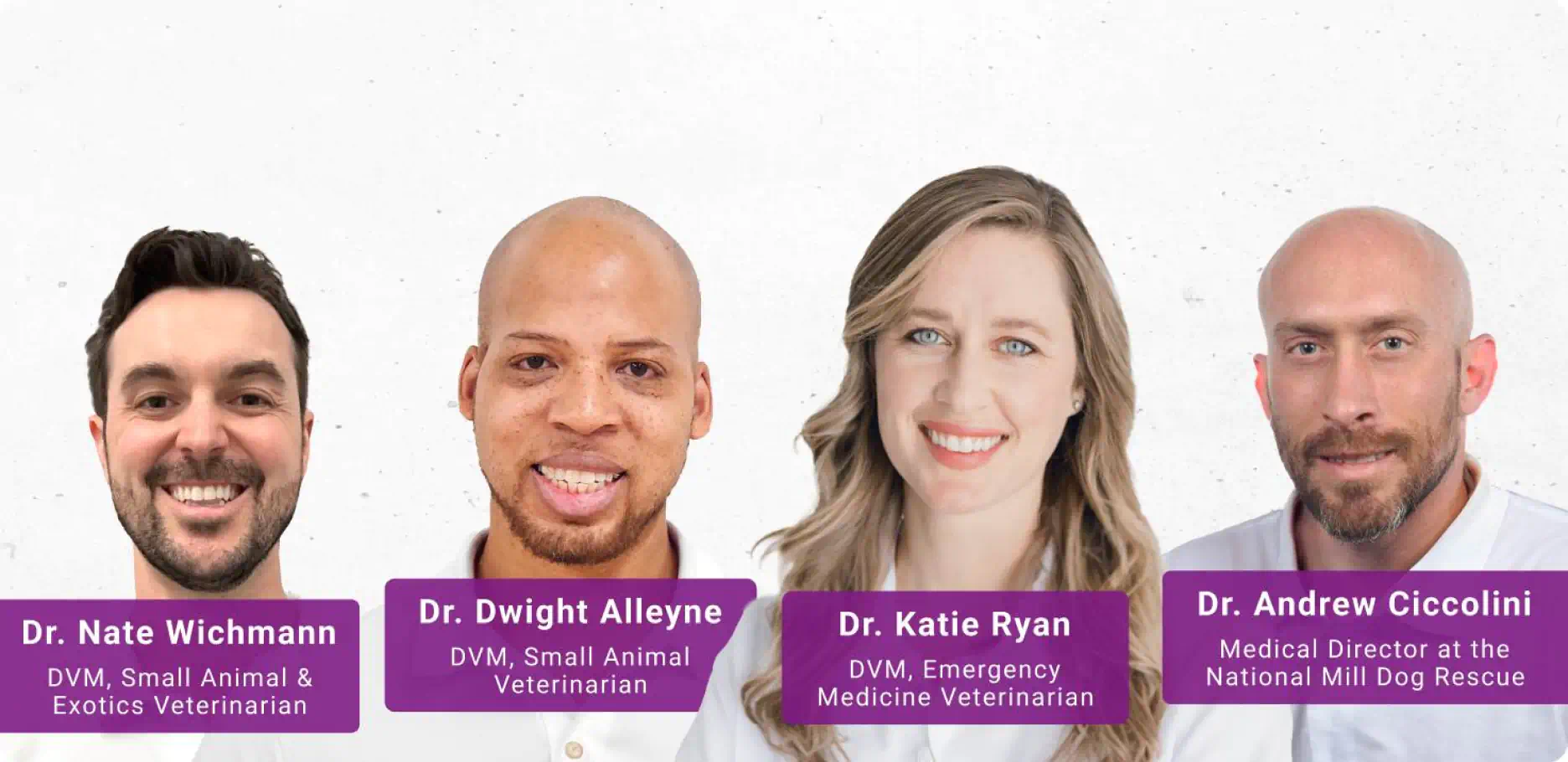 PetMade's advisory Board: Dr. Nate Wichmann, Dr. Dwight Alleyne, Dr. Katie Ryan, Dr. Andrew Ciccolini