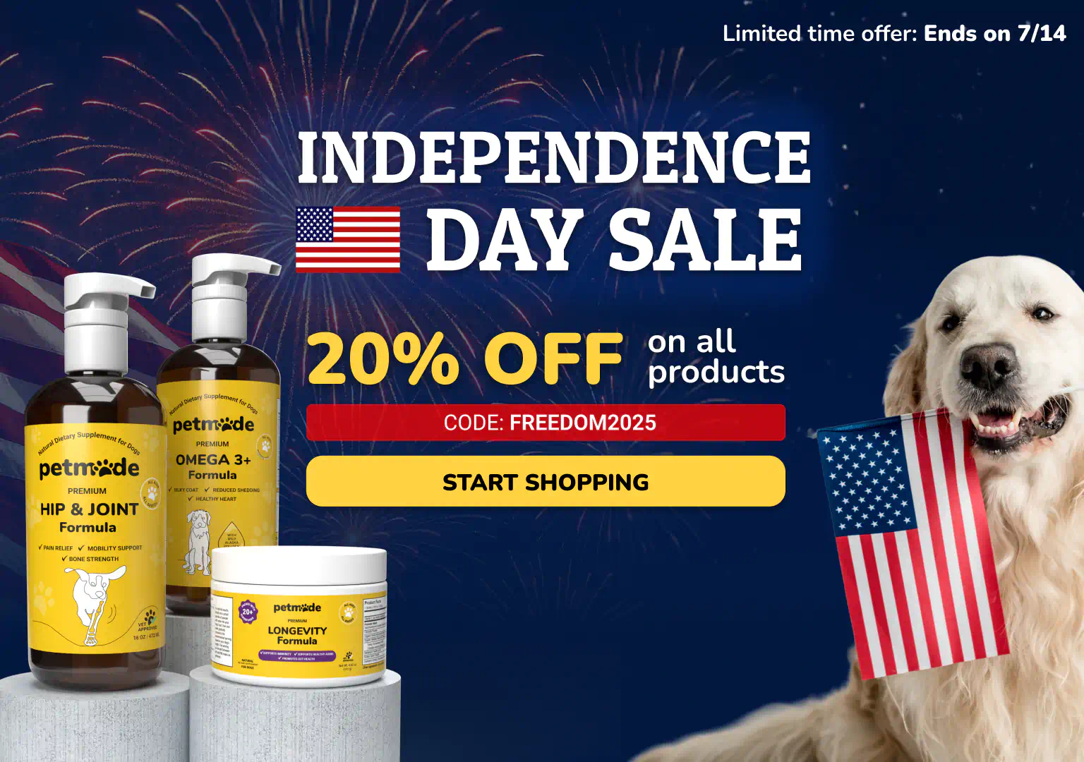 Limited free product offer