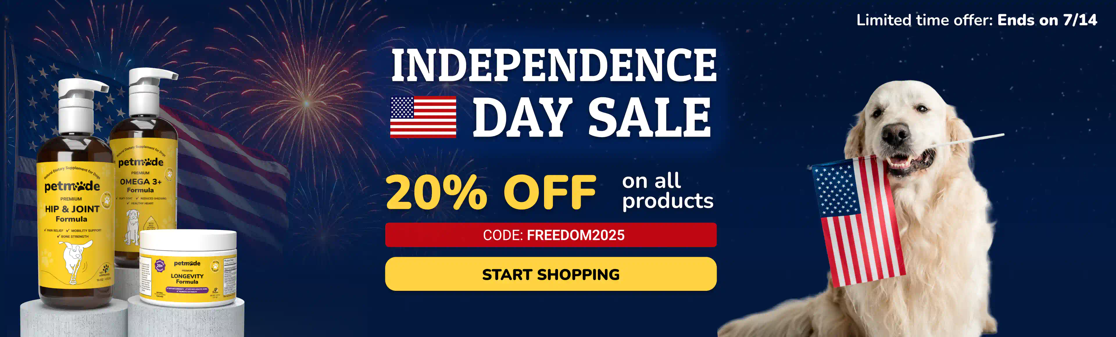 Limited free product offer