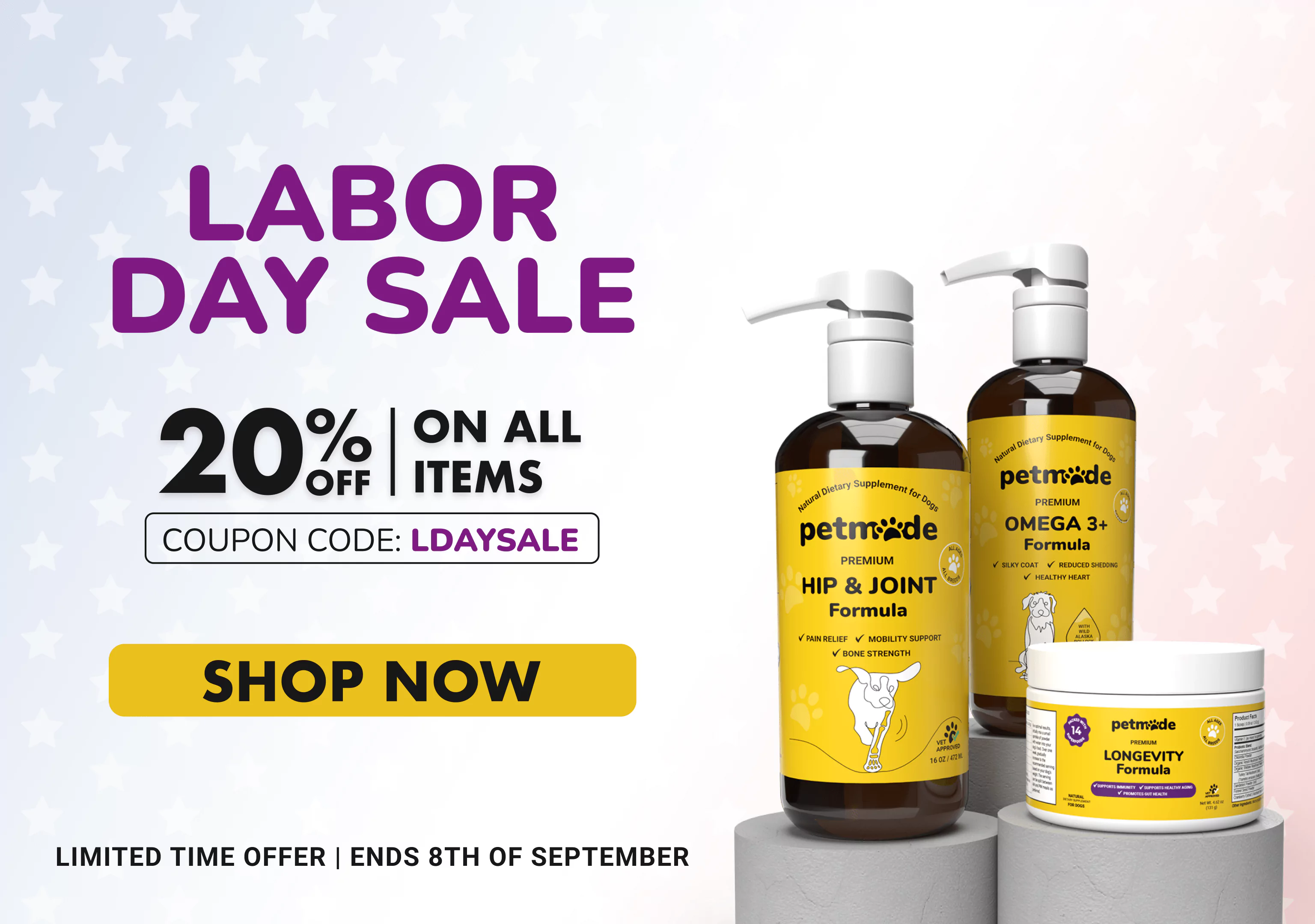 Limited free product offer