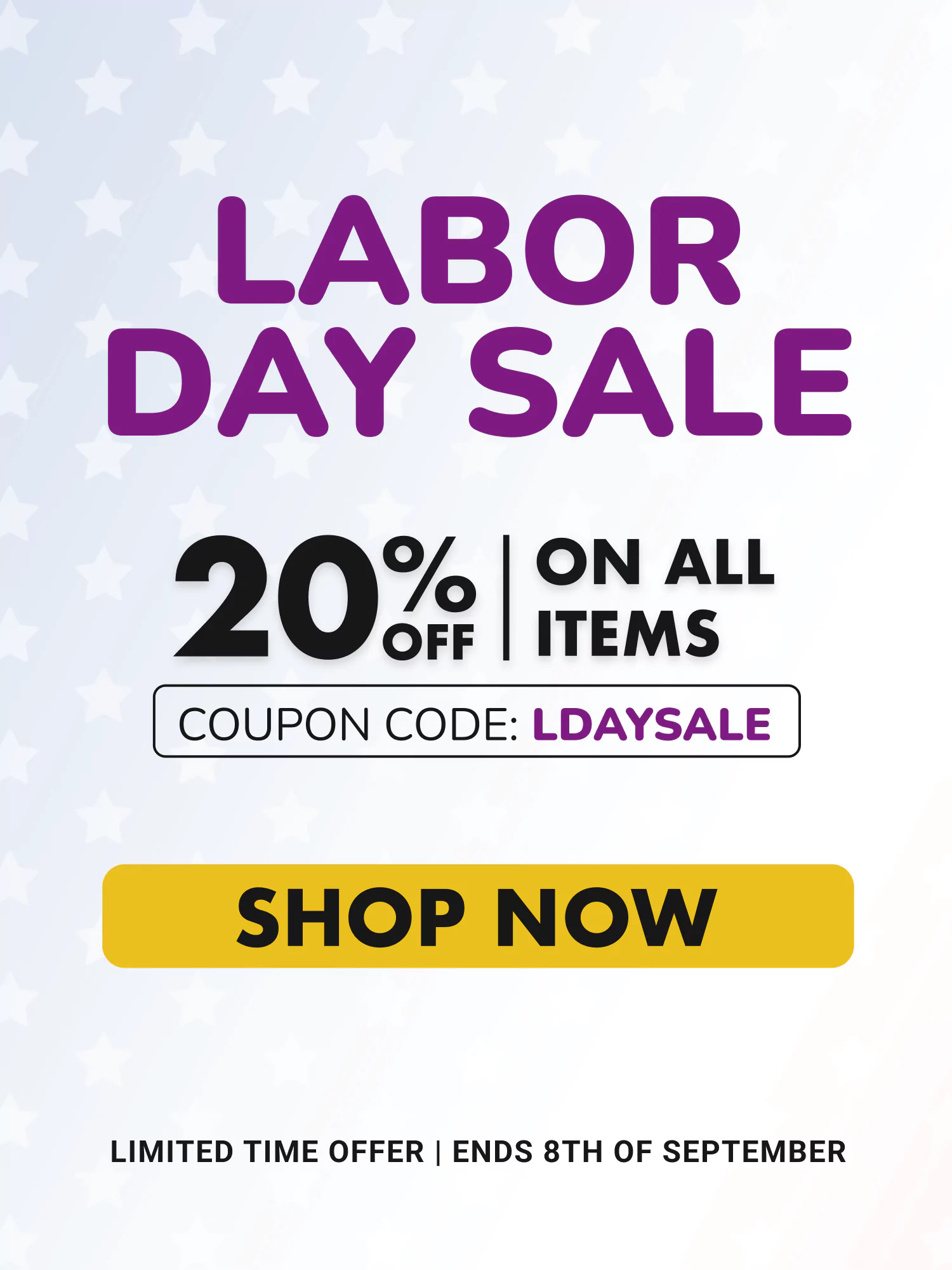 Limited free product offer